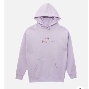 Happiness Project Purple Sweatshirt Hoodie Oversized